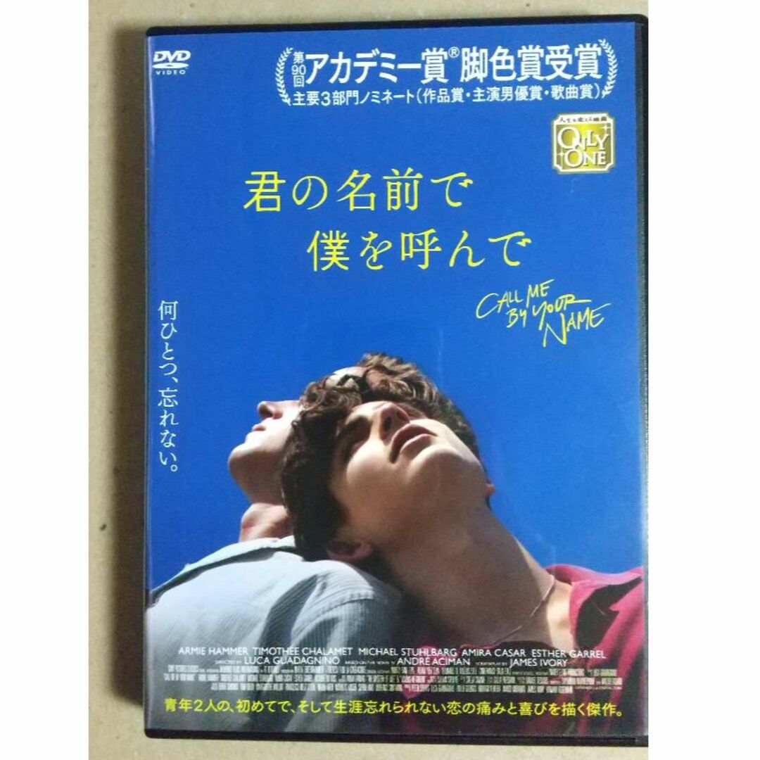 君の名前で僕を呼んで　DVD（ルカ・グァダニーノ監督作品、アカデミー賞） エンタメ/ホビーのDVD/ブルーレイ(外国映画)の商品写真