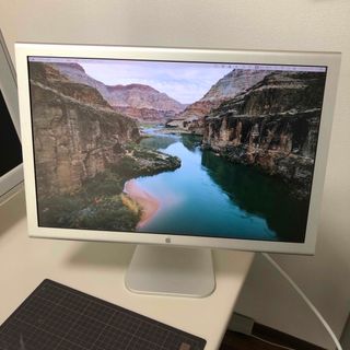 アップル(Apple)の美品【USB-C接続】apple cinema display 20inch(ディスプレイ)