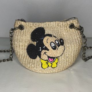 ビームスボーイ(BEAMS BOY)のBEAMS BOY 45th別注 Disney アバカ ミニ BAG(かごバッグ/ストローバッグ)