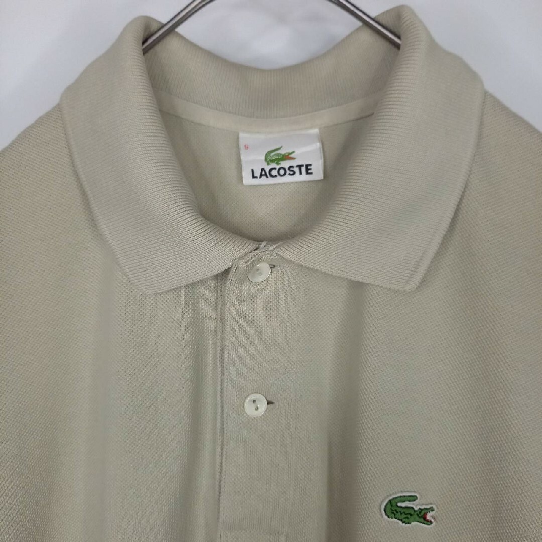 LACOSTE(ラコステ)のラコステ　ポロシャツ　半袖　L1212　刺繍ロゴ　シェル　スリット　グレー　L メンズのトップス(ポロシャツ)の商品写真