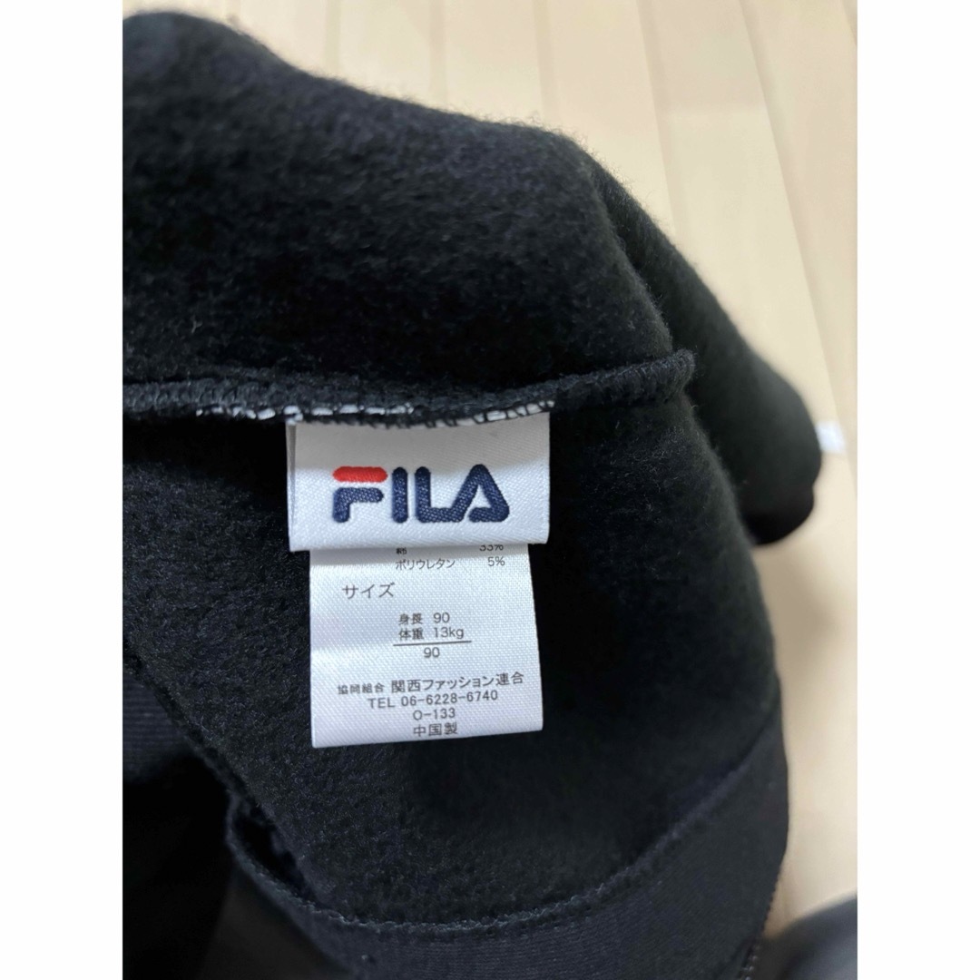 FILA(フィラ)の【美品】FILA  裏起毛パーカー　90サイズ キッズ/ベビー/マタニティのキッズ服男の子用(90cm~)(ジャケット/上着)の商品写真