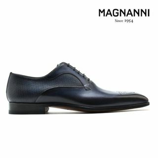 マグナーニ(MAGNANNI)の【AZUL】マグナーニ MAGNANNI 19534 AZUL 内羽根プレーントゥ レースアップシューズ ドレスシューズ ビジネスシューズ ボロネーゼ製法 ブルー 青 メンズ【送料無料】(ドレス/ビジネス)