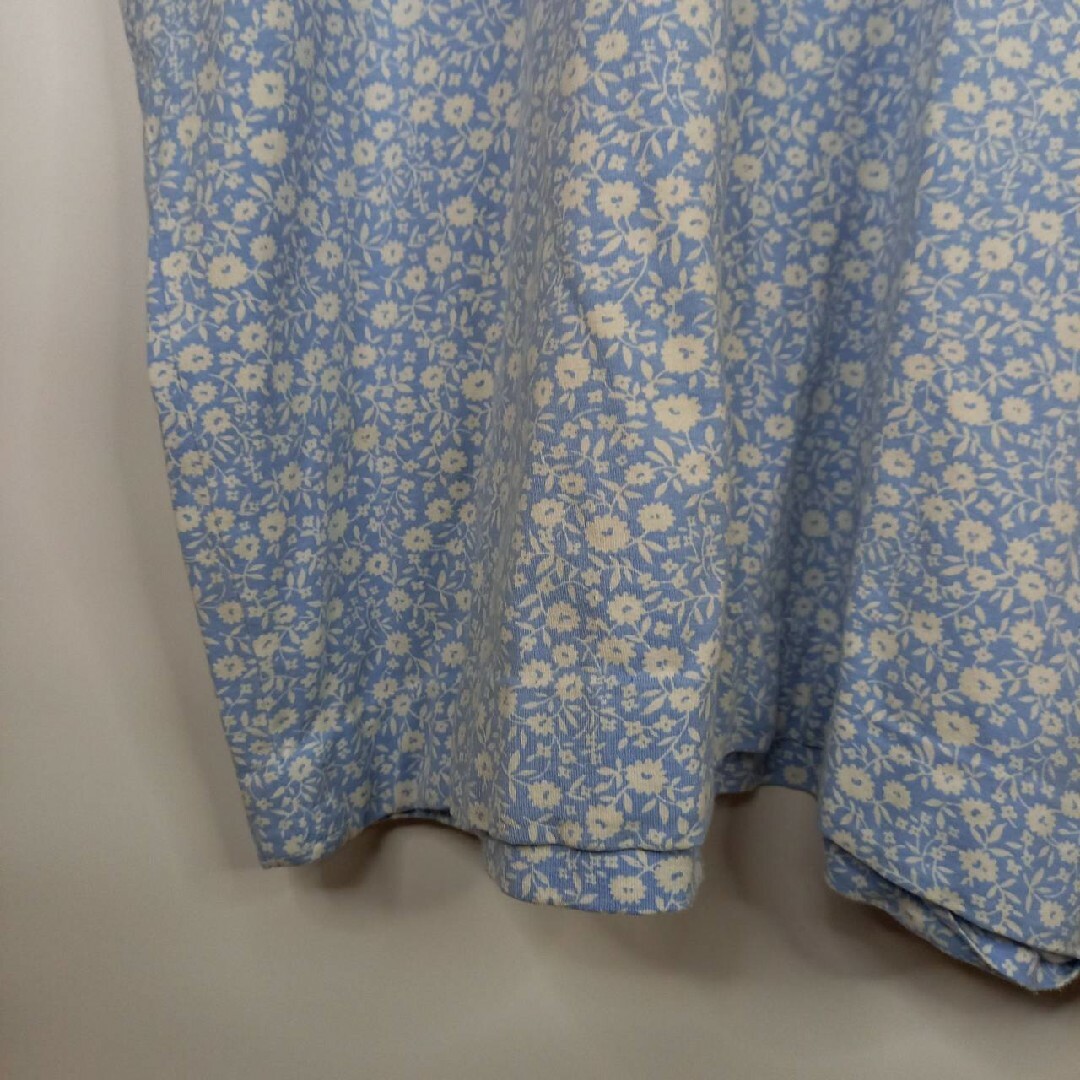 POLO RALPH LAUREN(ポロラルフローレン)のラルフローレン　ポロシャツ　半袖　刺繍ロゴ　ポニー　花柄　ブルー　水色　L メンズのトップス(ポロシャツ)の商品写真