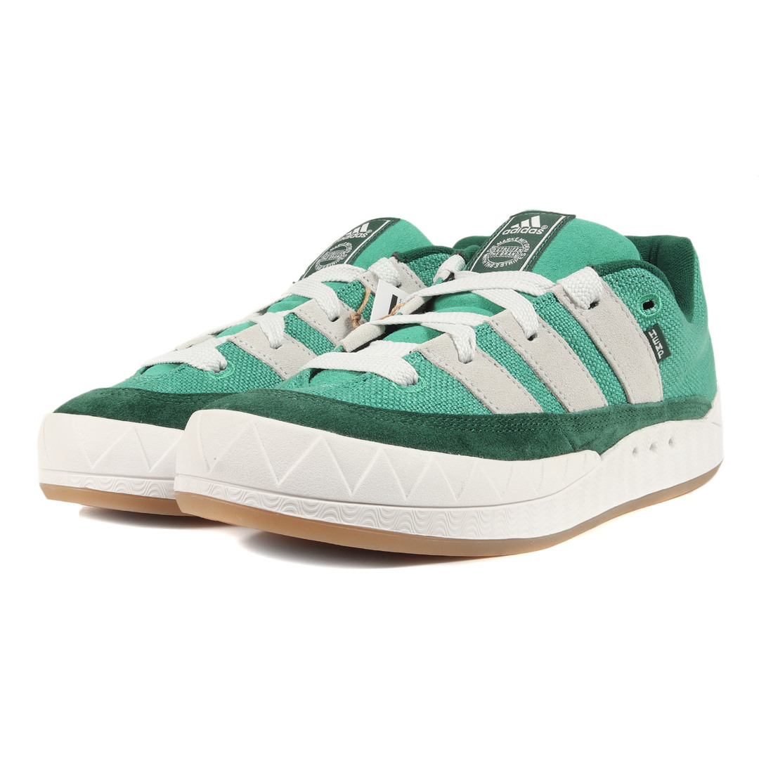 adidas(アディダス)の新品 adidas アディダス サイズ:27.0cm 23SS ADIMATIC HEMP SEMI COURT GREEN (HQ6908) アディマティック ヘンプ セミコートグリーン クリスタルホワイト US9 ローカット スニーカー スケート シューズ 靴【メンズ】 メンズの靴/シューズ(スニーカー)の商品写真