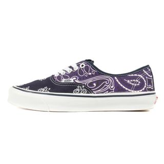 ベドウィン(BEDWIN)の美品 BEDWIN ベドウィン サイズ:28.5cm 21SS VANS VAULT OG AUTHENTIC LX クレイジー ペイズリー柄 バンズ ボルト オーセンティック  ネイビー ブルー パープル US10.5 ローカット スニーカー コラボ シューズ 靴【メンズ】【中古】(スニーカー)