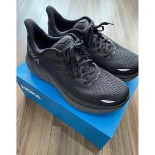 HOKA ONE ONE - ホカオネオネ　クリフトン8 黒　25cm ワイズD