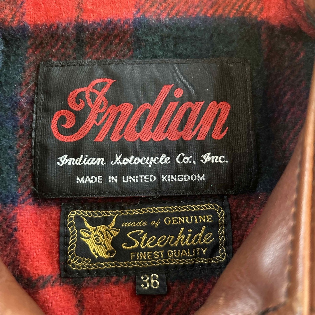 インディアン モーターサイクル シングルライダースジャケット 牛革 インディアン モーターサイクル シングルライダースジャケット 牛革