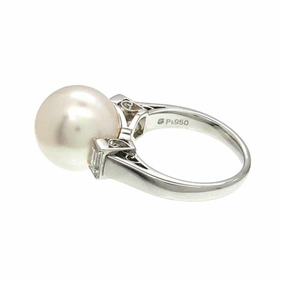 MIKIMOTO(ミキモト)のミキモト MIKIMOTO 12号 リング 白蝶真珠 12.6mm ダイヤ 0.44ct Pt プラチナ パール 指輪 VLP 90210735 レディースのアクセサリー(リング(指輪))の商品写真