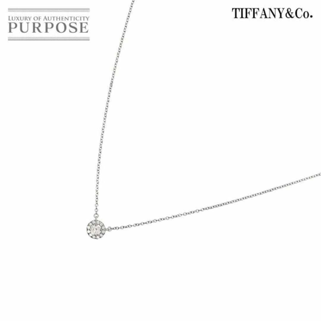 総重量２．６ｇティファニー TIFFANY&CO. ソレスト ダイヤ ネックレス 40cm Pt プラチナ VLP 90216218