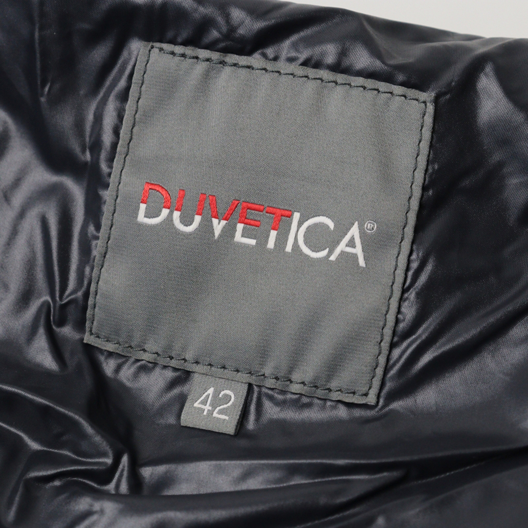 DUVETICA(デュベティカ)の保管品 デュベティカ DUVETICA ACE WOOL アチェ ウール ダウンコート 42/ダークグレー アウター フード【2400013691413】 レディースのジャケット/アウター(ダウンジャケット)の商品写真