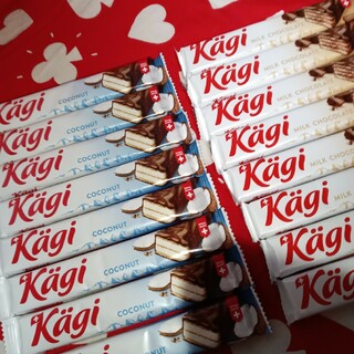 海外洋菓子　Kagi　ウエハースチョコレートバー　2種類　16点(菓子/デザート)