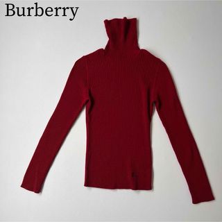 バーバリーブルーレーベル(BURBERRY BLUE LABEL)のBURBERRY BLUE LABEL バーバリー　ニット　タートルネック　ロゴ(ニット/セーター)