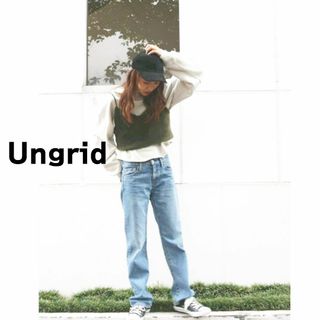 Ungrid - Ungrid アングリッド　キャミソール　ボア　フェイクファー　カーキ　ショート