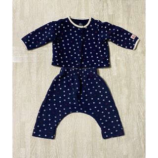 プチバトー(PETIT BATEAU)のプチバトー　セットアップ　星　ベビー　綿100(カーディガン/ボレロ)