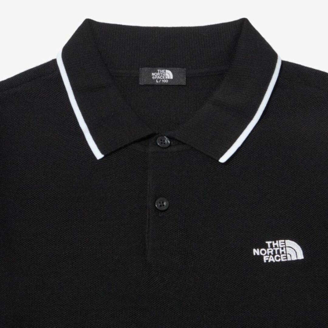 THE NORTH FACE(ザノースフェイス)のノースフェイス ポロシャツ メンズ POLO 刺繡ロゴ ブラック K530C メンズのトップス(ポロシャツ)の商品写真