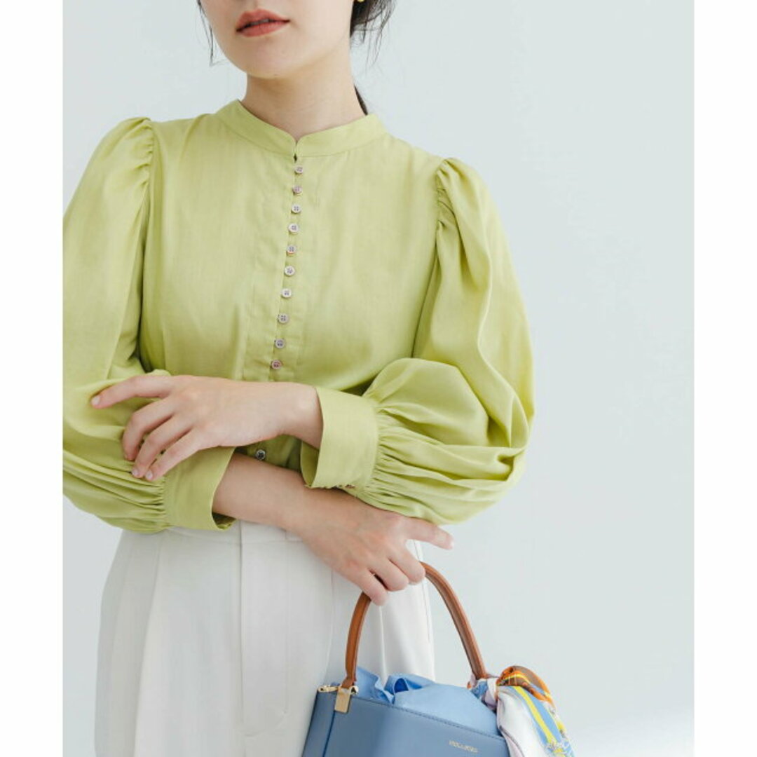 URBAN RESEARCH ROSSO(アーバンリサーチロッソ)の【lime】ボタンデザインブラウス レディースのトップス(シャツ/ブラウス(長袖/七分))の商品写真