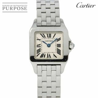 カルティエ(Cartier)のカルティエ Cartier サントスドゥモワゼルSM W25064Z5 レディース 腕時計 アイボリー 文字盤 クォーツ Santos Demoiselle SM VLP 90220144(腕時計)
