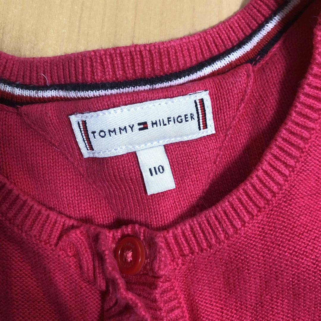 TOMMY HILFIGER(トミーヒルフィガー)のTOMMY HILFIGER トミーヒルフィガー　カーディガン　110㎝ キッズ/ベビー/マタニティのキッズ服女の子用(90cm~)(カーディガン)の商品写真