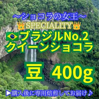 【 豆 】 ブラジル No2 クイーンショコラ 400g スペシャルティコーヒー(コーヒー)