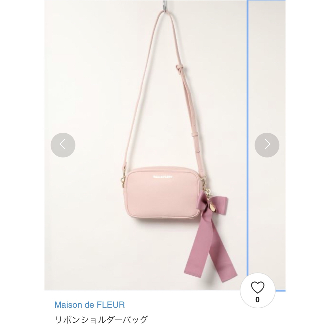 Maison de FLEUR(メゾンドフルール)のメゾンドフルール　リボンショルダーバッグ レディースのバッグ(ショルダーバッグ)の商品写真