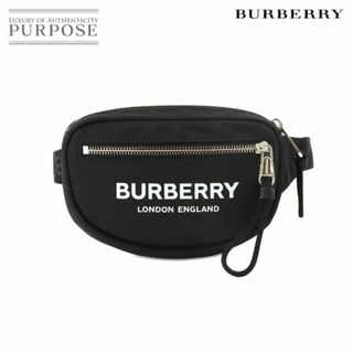 バーバリー(BURBERRY)の未使用 展示品 バーバリー BURBERRY ボディ バッグ ウエストポーチ ナイロン ブラック シルバー 金具 8029091 VLP 90223232(ボディバッグ/ウエストポーチ)