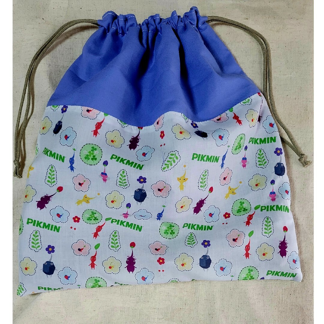 お着替え袋 体操着いれ 巾着 ピクミンハンドメイド1の通販 by お着替え袋 体操着いれ 巾着 ピクミンハンドメイド1の通販 by