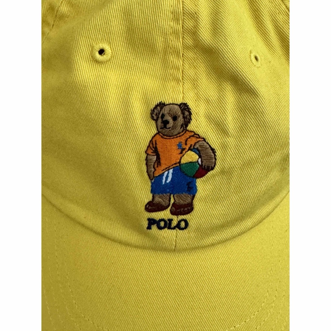 POLO RALPH LAUREN(ポロラルフローレン)のPOLO ラルフローレン　ポロベア　キャップ　ピーチ　米国購入　新品 メンズの帽子(キャップ)の商品写真