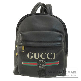 グッチ(Gucci)のGUCCI 547834 ロゴプリント リュック・デイパック カーフ レディース(リュック/バックパック)