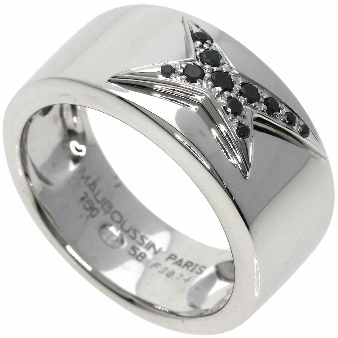 MAUBOUSSIN エトワール ブラック ダイヤモンド リング・指輪 K18WG レディース レディースのアクセサリー(リング(指輪))の商品写真