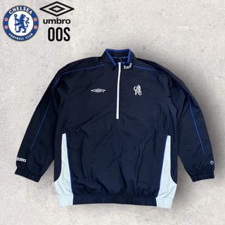 アンブロ(UMBRO)のレア　00s チェルシー　アンブロ　ハーフジップナイロンジャケット　新品未使用(ナイロンジャケット)