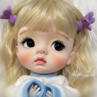 blythe _wm-354サーモンベージュ⭐️チベットラムウィッグの通販 by