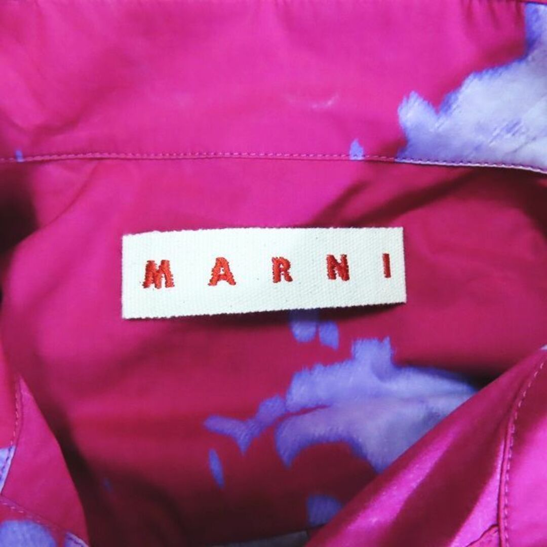 Marni(マルニ)の21SS マルニ MARNI フラワーロングシャツ ワンピース ピンク 38 レディースのワンピース(ロングワンピース/マキシワンピース)の商品写真