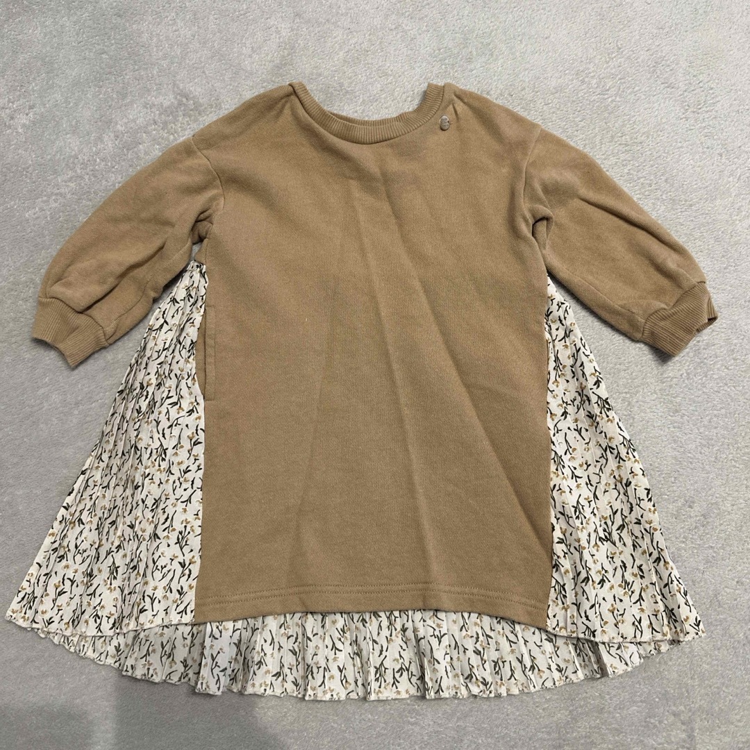 apres les cours(アプレレクール)のアプレレクール 花柄 ワンピース 80 キッズ/ベビー/マタニティのベビー服(~85cm)(ワンピース)の商品写真