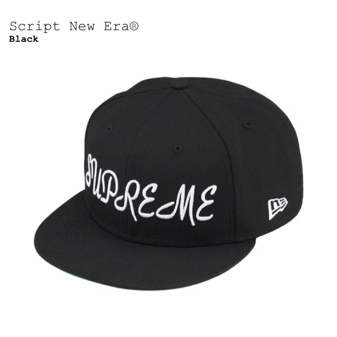 Supreme(シュプリーム)のシュプリーム　Script New Era　黒3/4 メンズの帽子(キャップ)の商品写真