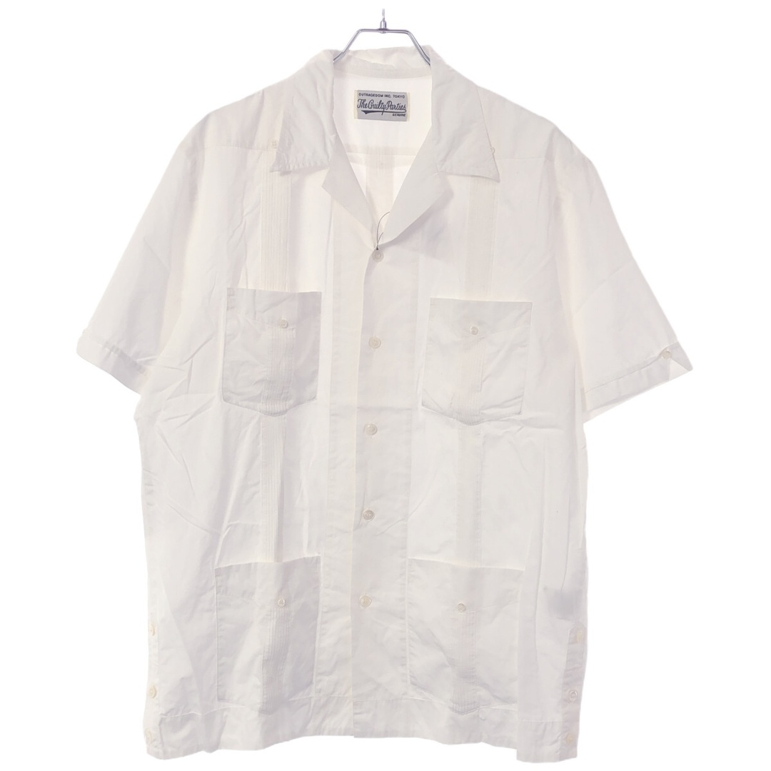 WACKO MARIA(ワコマリア)のWACKO MARIA ワコマリア CUBA SHIRTS S/S 4ポケット半袖シャツ ホワイト L メンズのトップス(シャツ)の商品写真