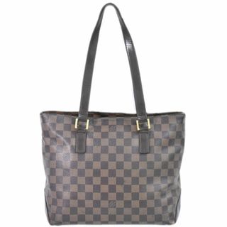 ルイヴィトン(LOUIS VUITTON)の本物 ルイヴィトン LOUIS VUITTON LV カバピアノ スペシャルオーダー ダミエ エベヌ ショルダーバッグ ブラウン N51187 Cabas Piano ビトン バッグ 中古(ショルダーバッグ)