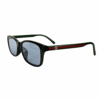 グッチ(Gucci)のグッチ GUCCI シェリーライン サングラス GG0720OA ブラック×グリーン×レッド プラスチック ユニセックス サングラス(サングラス/メガネ)