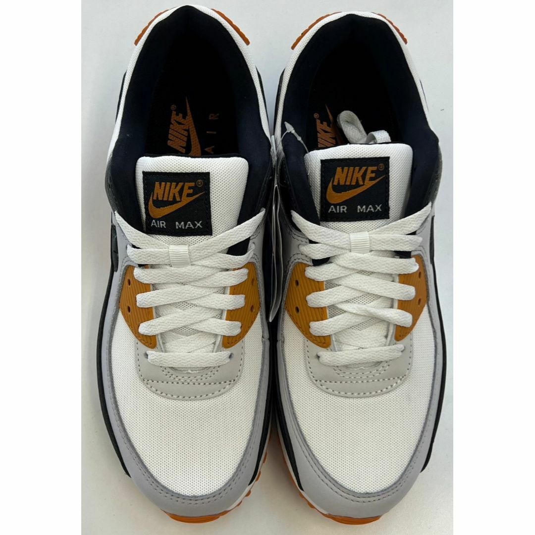 NIKE(ナイキ)の新品 ナイキ メンズ エアマックス 90 ホワイト オレンジ 26.5cm メンズの靴/シューズ(スニーカー)の商品写真