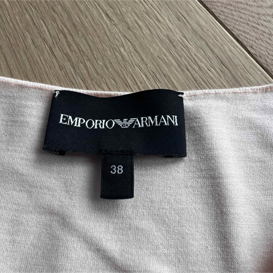 Emporio Armani(エンポリオアルマーニ)のEMPORIO ARMANI アルマーニ　トップス　ロンT 38 ピンク メンズのトップス(Tシャツ/カットソー(七分/長袖))の商品写真