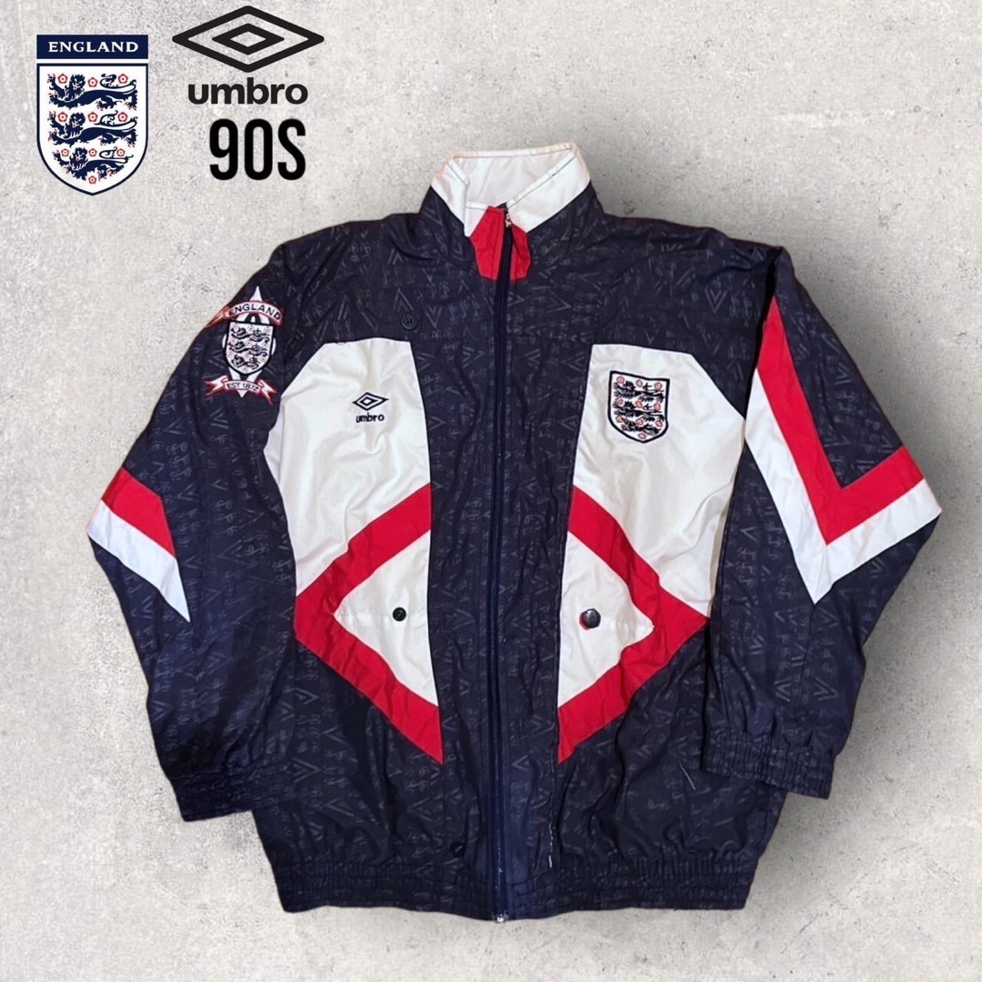 UMBRO(アンブロ)のレア　90s アンブロ　イングランド代表 ナイロンジャケット Y2K メンズのジャケット/アウター(ナイロンジャケット)の商品写真