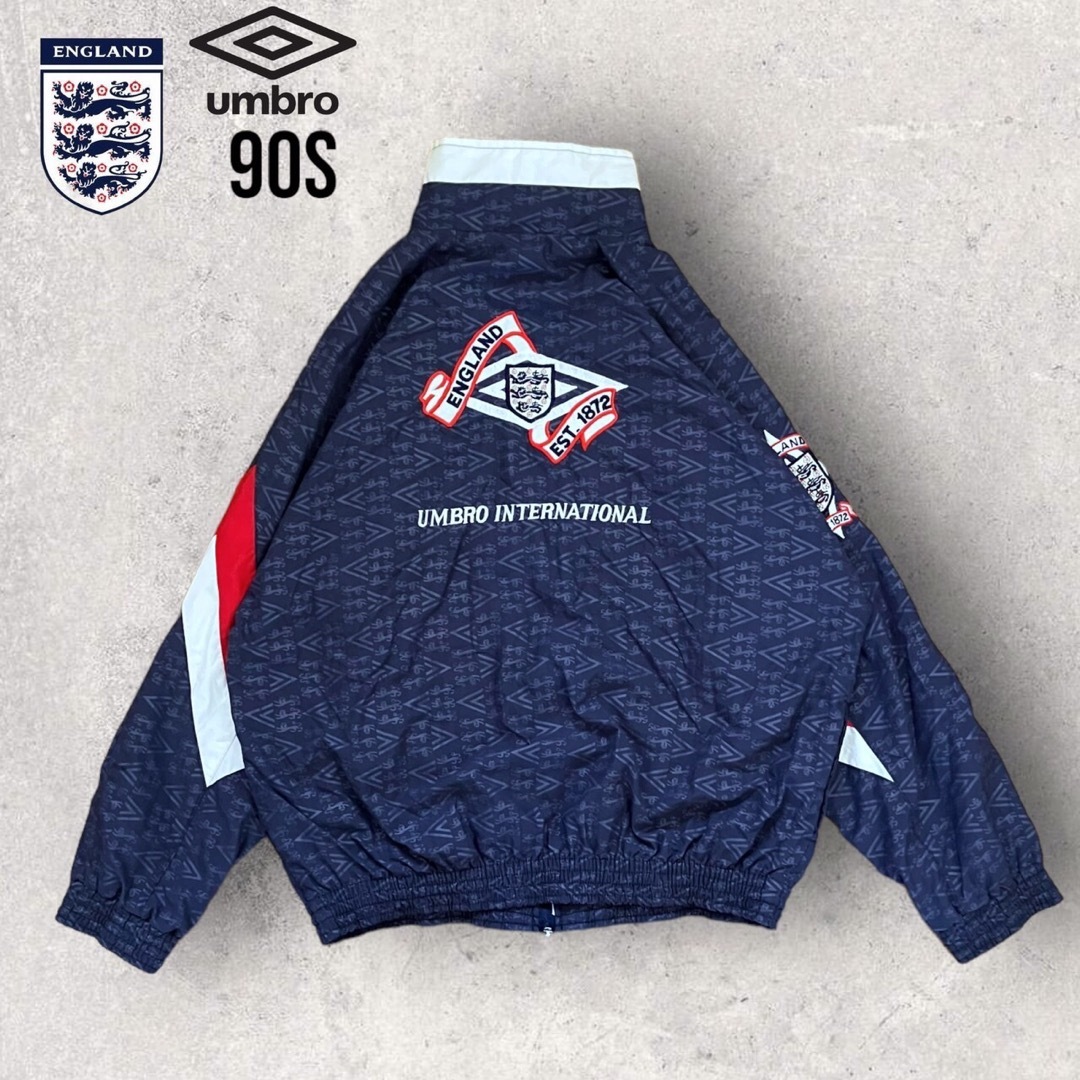 UMBRO(アンブロ)のレア　90s アンブロ　イングランド代表 ナイロンジャケット Y2K メンズのジャケット/アウター(ナイロンジャケット)の商品写真