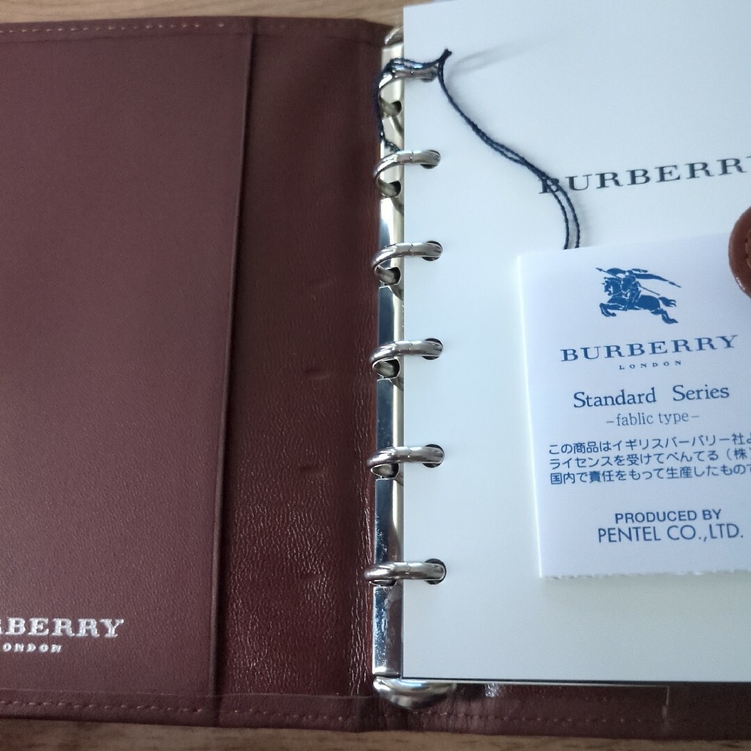 BURBERRY(バーバリー)のBURBERRY ミニ・システム手帳 茶 BES94-E メンズのファッション小物(手帳)の商品写真