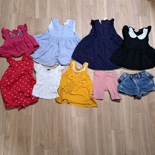 まとめ売り　ベビー服　ワンピース　トップス　デニム(ワンピース)