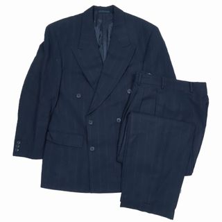 ヒューゴボス(HUGO BOSS)のヒューゴボス ヴィンテージ ストライプ柄 ダブルブレスト スーツ セットアップ(スーツジャケット)