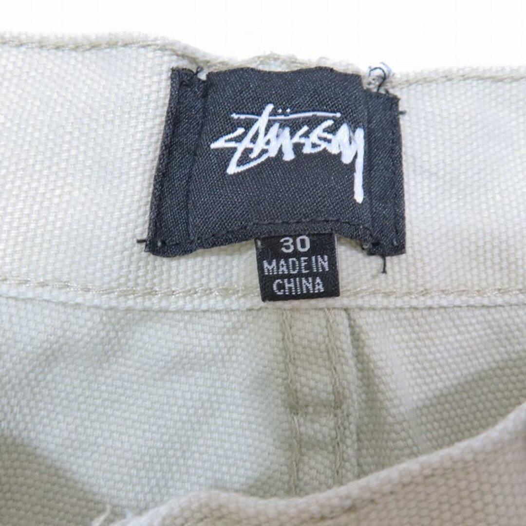 STUSSY(ステューシー)のステューシー STUSSY ホワイト デニムパンツ ジーンズ ルーズストレート メンズのパンツ(デニム/ジーンズ)の商品写真