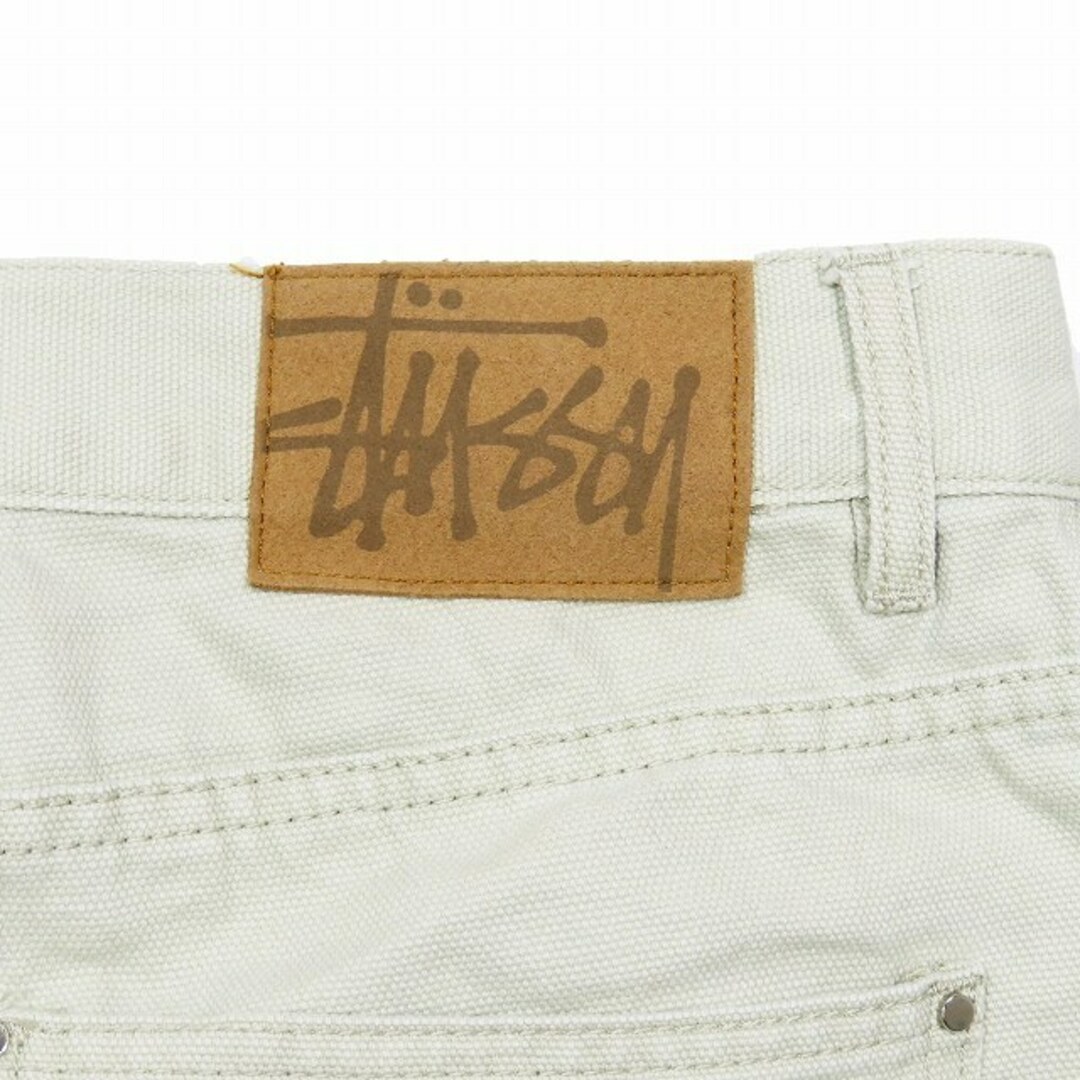 STUSSY(ステューシー)のステューシー STUSSY ホワイト デニムパンツ ジーンズ ルーズストレート メンズのパンツ(デニム/ジーンズ)の商品写真