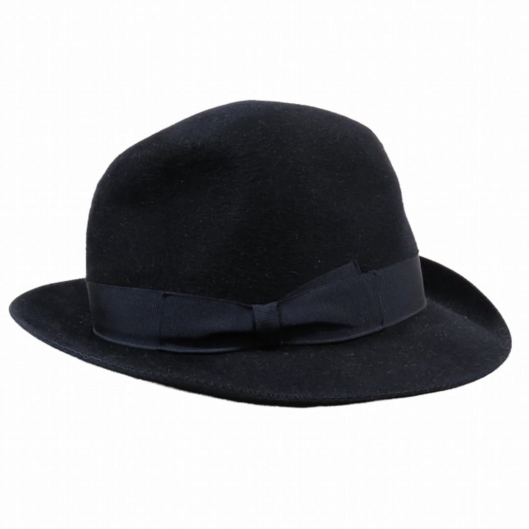 Borsalino(ボルサリーノ)のボルサリーノ Borsalino 中折れ帽 ハット 帽子 ネイビー メンズの帽子(その他)の商品写真