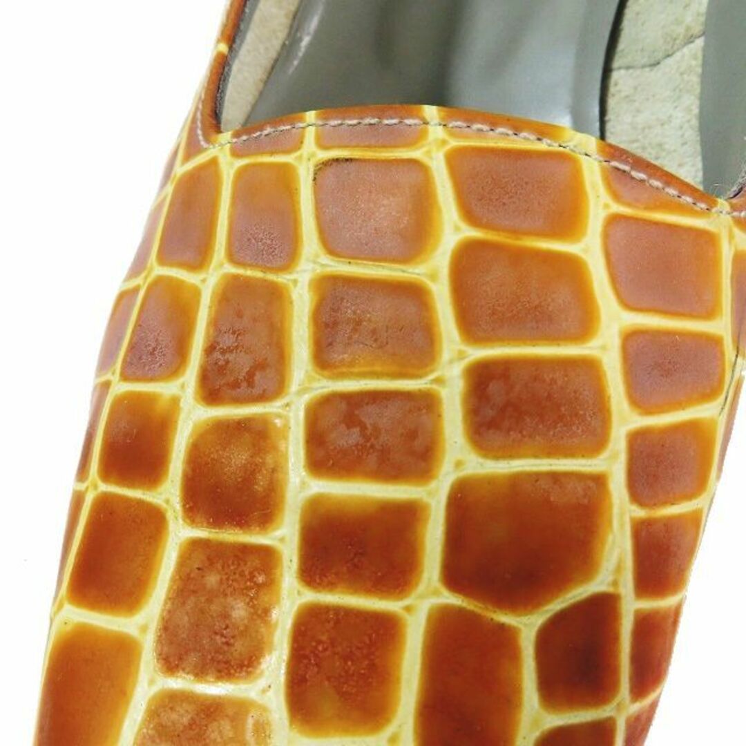 LANCEL(ランセル)のランセル LANCEL パンプス ヒール べっ甲柄 クロコ柄 スクエアトゥ 靴  レディースの靴/シューズ(ハイヒール/パンプス)の商品写真