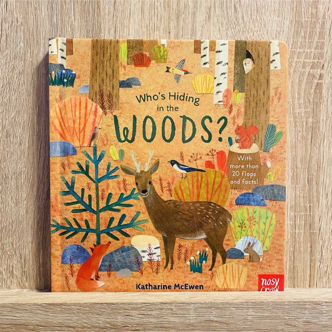 英語絵本　洋書　しかけ絵本　Who's Hiding in the Woods? エンタメ/ホビーの本(絵本/児童書)の商品写真