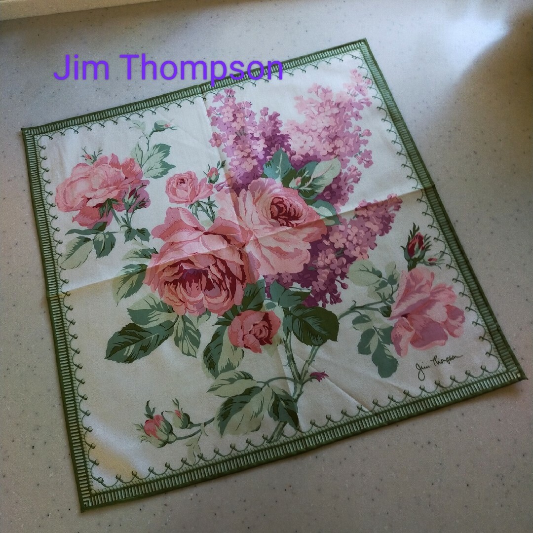 Jim Thompson(ジムトンプソン)の【最終価格】『Jim Thompson  スカーフ バンダナ』 薔薇新品 レディースのファッション小物(バンダナ/スカーフ)の商品写真